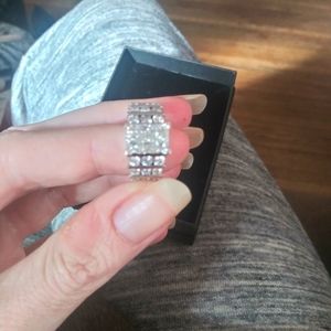 SOLD!! 14K White Gold Over 2ct Diamond Ring